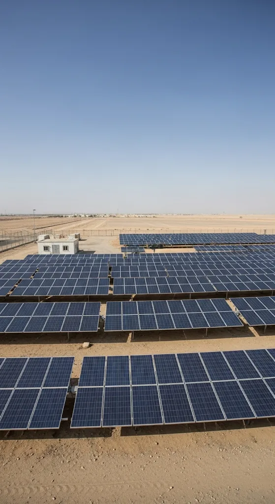 Large solar field in the GCC